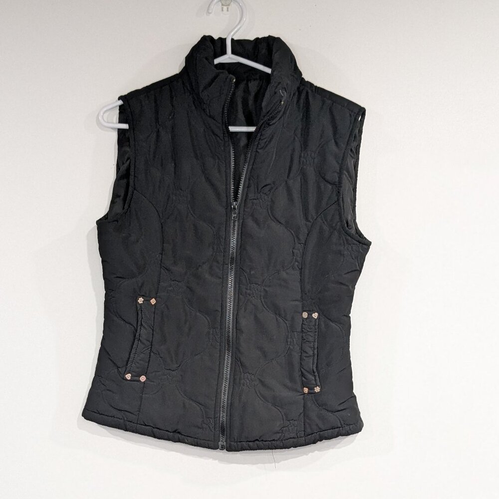 EUC Chopin Black Quilted Sleeveless Puffer Vest